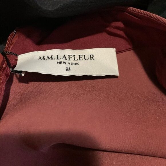 M.M. LaFleur The Elecia Brick Red Dress - Size 14 - Picture 13 of 15